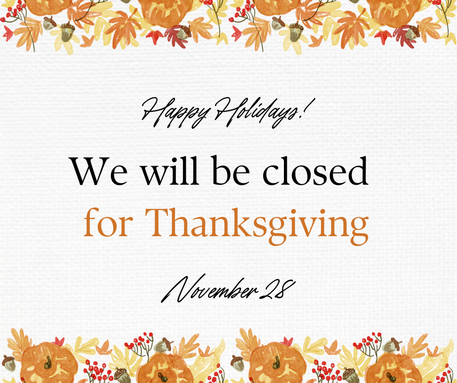 Thanksgiving Closed